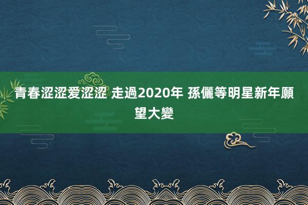 青春涩涩爱涩涩 走過2020年 孫儷等明星新年願望大變