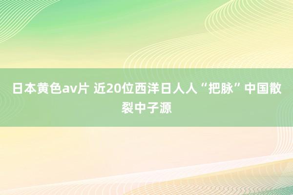 日本黄色av片 近20位西洋日人人“把脉”中国散裂中子源