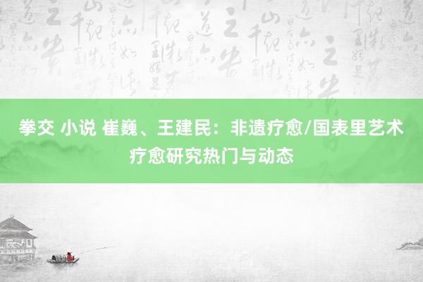 拳交 小说 崔巍、王建民：非遗疗愈/国表里艺术疗愈研究热门与